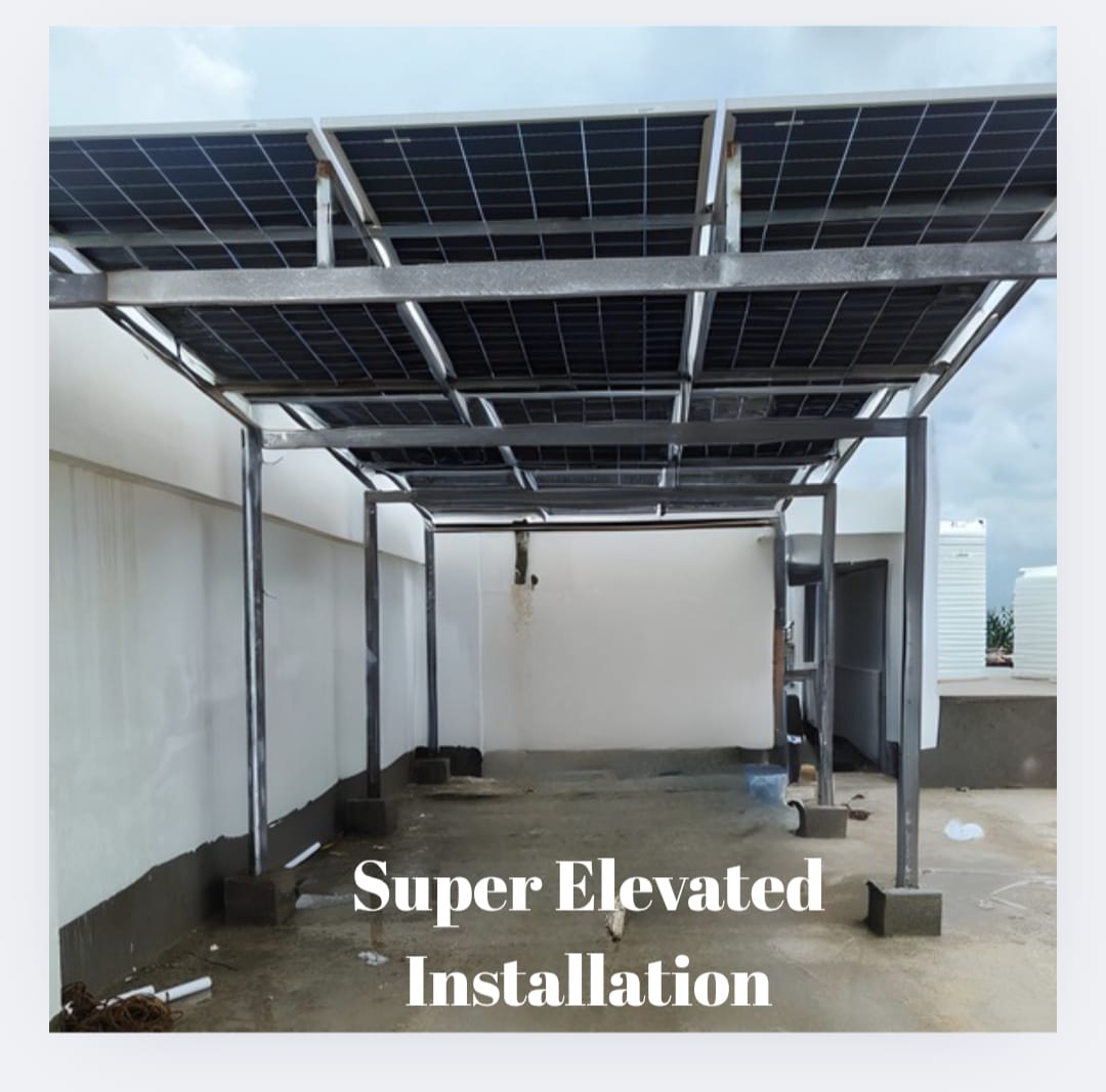 Suburban house with rooftop solar installation